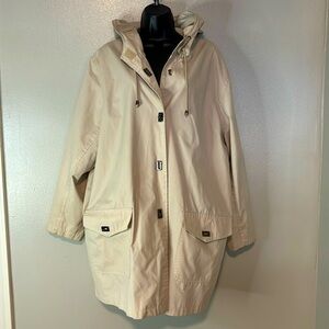 Casual Corner Women’s Hooded Trench Coat size Xxl in excellent condition